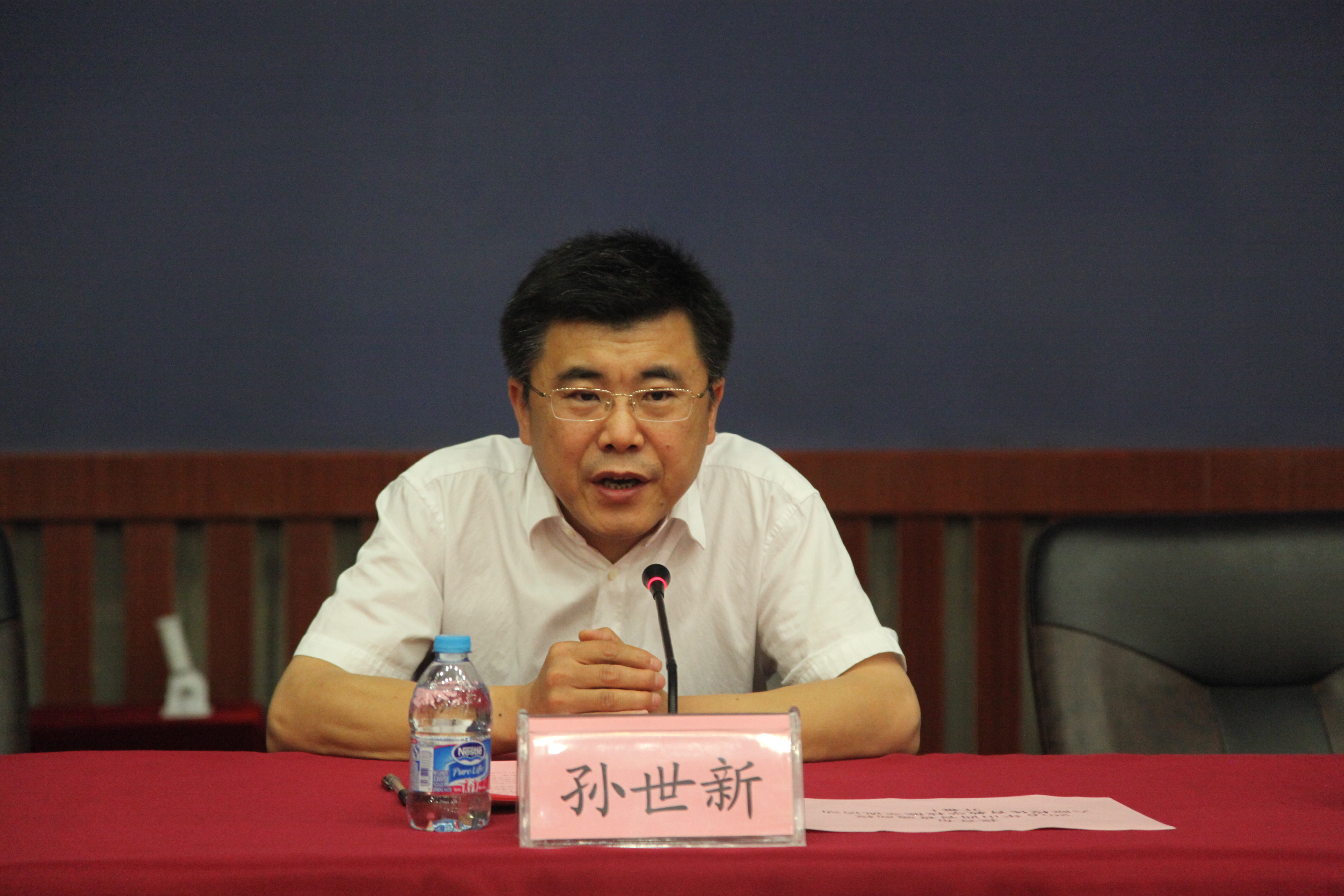 省教育厅副厅长孙世新讲话